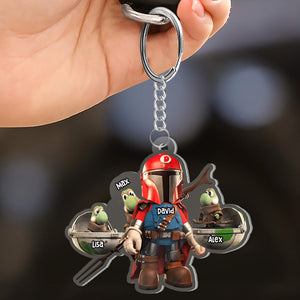 Dad Personalized Keychain 05HTHN270523-TT - Keychains - GoDuckee