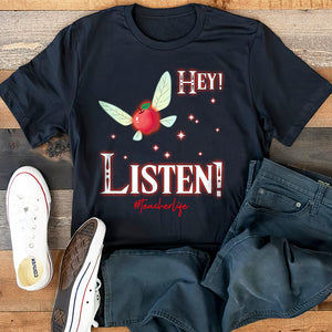 Hey Listen, Gift For Teacher, Personalized Shirt, Game Teacher Shirt 07HUHN200723 - Shirts - GoDuckee