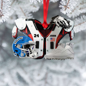 American Football Ornament, Personalized Ornament, Gift For Football Fans - Ornament - GoDuckee