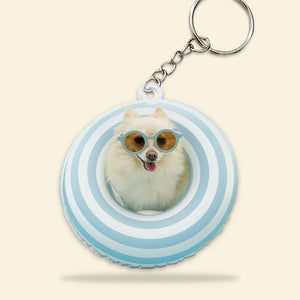 Gift For Pet Lover, Personalized Keychain, Pet Lover Float Keychain, Summer Gift - Keychains - GoDuckee