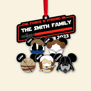 Gifts For Family 02HUDT011123 Personalized Ornament, Tree Ornaments - Ornament - GoDuckee