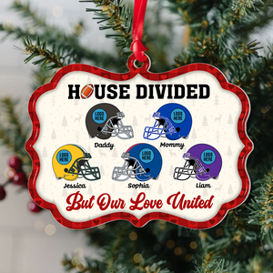 Personalized Gift For Family Christmas Ornament Football Helmet 05HUPU151024 - Ornament - GoDuckee