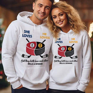 Hockey Couple 03HUHU300123-new Personalized Shirts - Shirts - GoDuckee