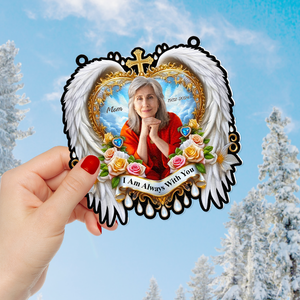 Custom Photo Gifts For Heaven Suncatcher Ornament 03HUHU060824 - Ornament - GoDuckee