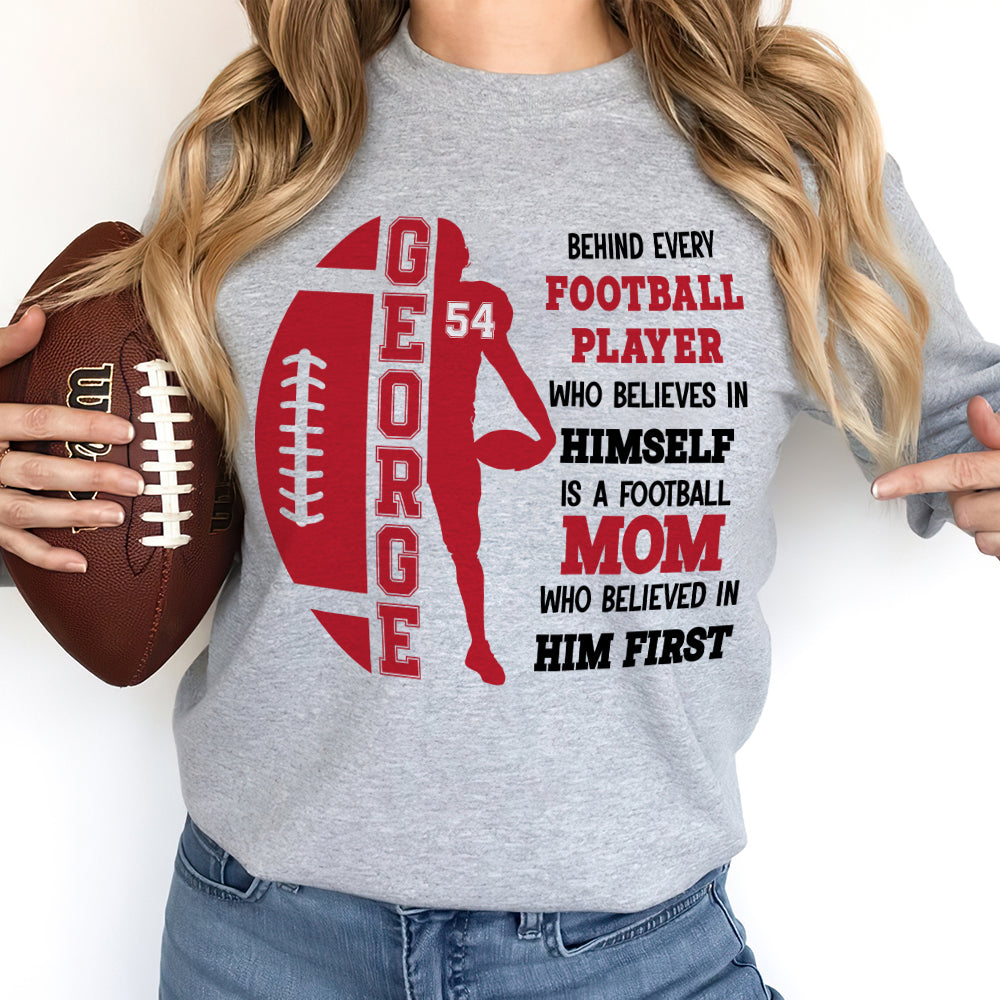 GoDuckee Football Mom, Personalized American Football Shirt, Gift for Football Lover, Mom Gift, Grandma Gift, Christmas Gift