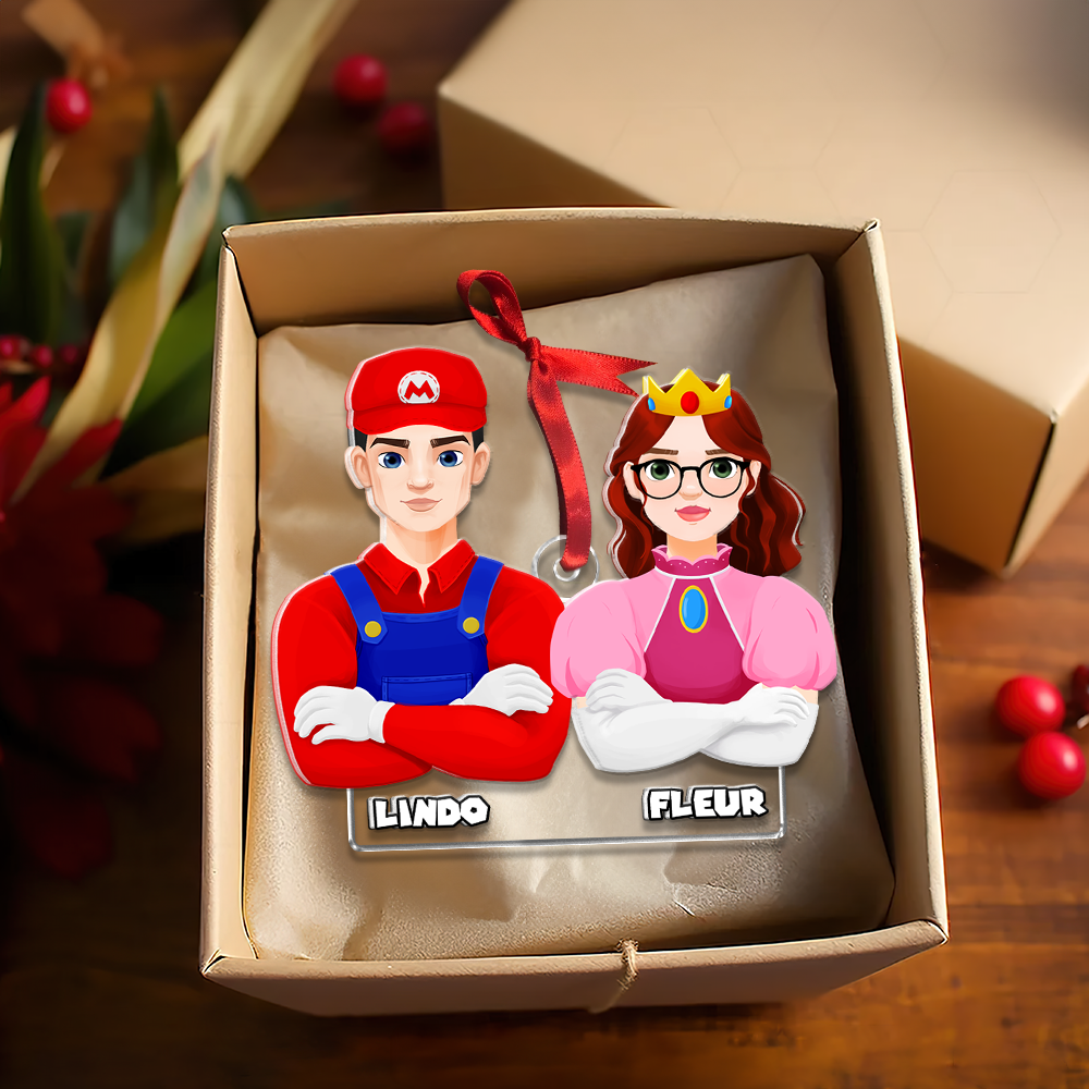 Personalized Gift For Couple Christmas Ornament 031QHHU301124PA