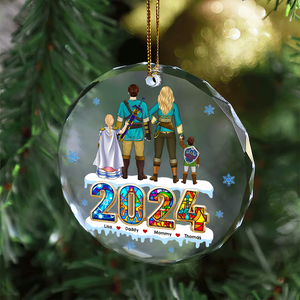 Personalized Gifts For Family Christmas Ornament 04achu011024hg - Ornament - GoDuckee