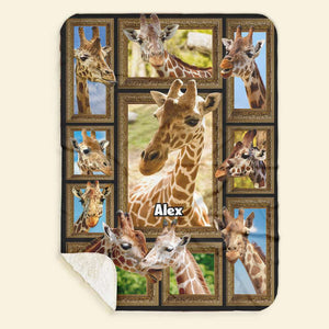 Personalized Gifts For Giraffe Lovers Blanket 01QHMH271224 - Blanket - GoDuckee