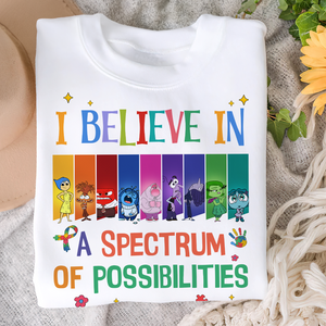 Gifts For Autism Shirt I Believe In A Spectrum Of Possibilities 05xqpu220225 - Shirts - GoDuckee