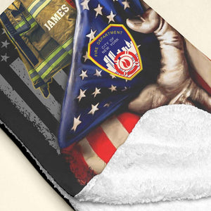 Personalized Gifts For Firefighter Blanket 01PJPU020824 - Blanket - GoDuckee