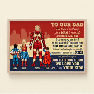 Personalized Gifts For Dad Canvas Print 06NADT180424PA Father's Day - Canvas Print - GoDuckee