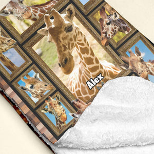 Personalized Gifts For Giraffe Lovers Blanket 01QHMH271224 - Blanket - GoDuckee