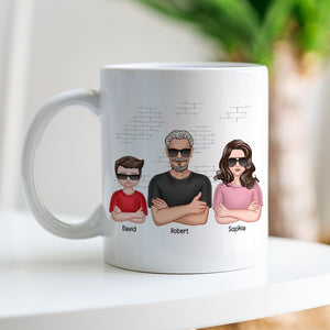 4 Star Review Wonderful Dad-Personalized Coffee Mug- Gift For Dad- Dad Coffee Mug - Coffee Mug - GoDuckee