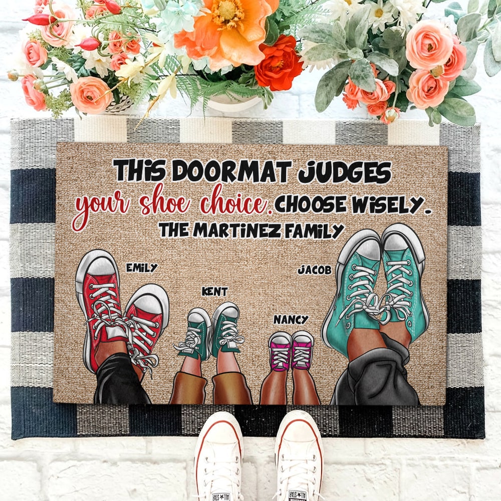 Personalized Gifts For Family Doormat Choose Wisely - Doormats - GoDuckee