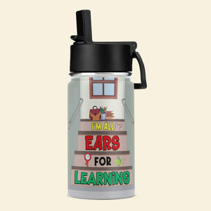 I'm All Ears For Learning, Personalized Kid Tumbler, Gift For Couple, 03DNTN270623 - Kid Tumbler - GoDuckee