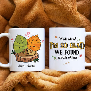 I'm So Glad We Found Each Other, Personalized Mug, Gift For Couple, 01NAHN290623 - Coffee Mug - GoDuckee