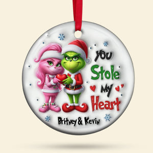 Personalized Gifts For Couple Christmas Ornament 01acdt261024 - Ornament - GoDuckee