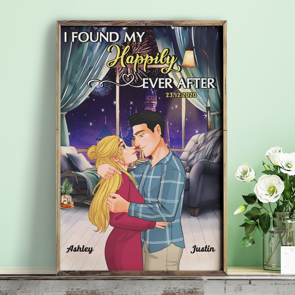 Personalized Gifts For Couples Canvas Print I Found My Happily Ever After 04qhhn291123da 260124 - Poster & Canvas - GoDuckee
