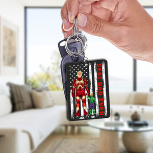 Best Dad Ever-TT-06natn250523tm Personalized Keychain - Keychains - GoDuckee