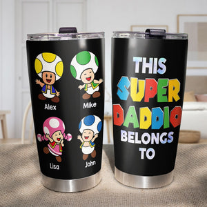 Father, This Dad Belongs To, Personalized Tumbler, Gifts For Dad, 03HTHN240523 - Tumbler Cup - GoDuckee