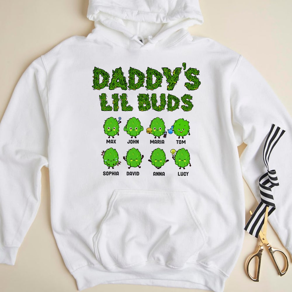 Personalized Shirt Gift For Dad Uncle Family- Daddy's Lil Buds EU - Shirts - GoDuckee