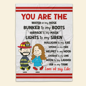 Personalized Gifts For Firefighter Couple Blanket 02qhtn080125da - Blanket - GoDuckee