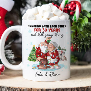 Tangle With Each Other And Still Go Strong-Personalized Coffee Mug-Christmas Gift For Old Couple - Coffee Mug - GoDuckee