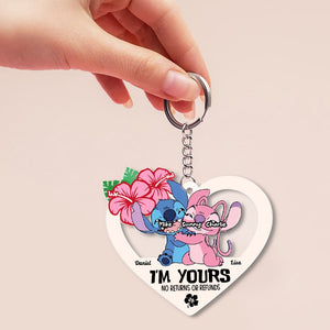 I'm Yours No Returns Or Refunds, Personalized Keychain, Gift For Couple 05ACHN210623 - Keychains - GoDuckee