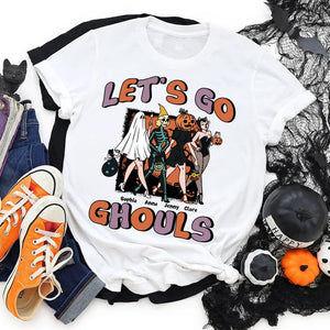 Besties, Let's Go Ghouls Friends, Personalized Shirt, Halloween Gifts For Friend, 02NAPO050923HH - Shirts - GoDuckee