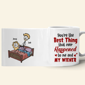 Couple, You’re The Best Thing That Ever Happened To Me, Personalized Mug, Couple Mug - Coffee Mug - GoDuckee