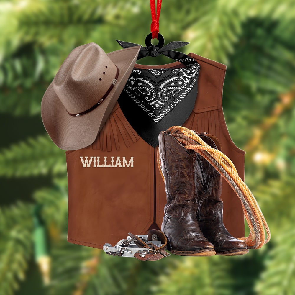 Cowboy-Personalized Ornament -Gift For Cowboy- Christmas Gift - Ornament - GoDuckee