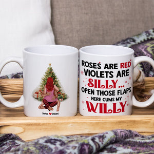 Couple, Roses Are Red Here, Personalized Coffee Mug, Christmas Gifts For Couple - Coffee Mug - GoDuckee