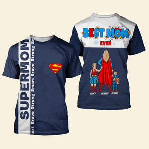 Personalized Gifts For Mom Shirt Super Mom Brave Strong Smart 01todt100425pa - AOP Products - GoDuckee