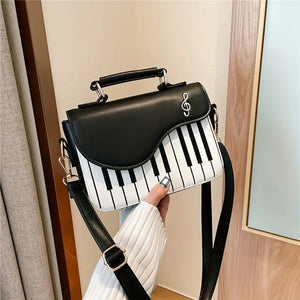 Women's Piano-Shaped Crossbody PU Leather Bag 11ACXX270824 - - GoDuckee