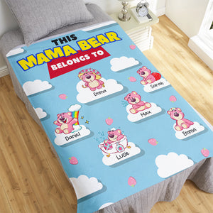 Personalized Gifts For Mom Blanket This Mama Bear Belongs To 02HTHN210224 - Blankets - GoDuckee