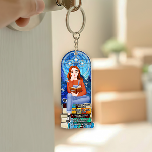 Personalized Gifts For Book Lover Keychain 03HUPU271224PA - Keychains - GoDuckee