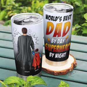 Dad World's Best Dad By Day Personalized Tumbler 07htqn150523tm - Tumbler Cup - GoDuckee