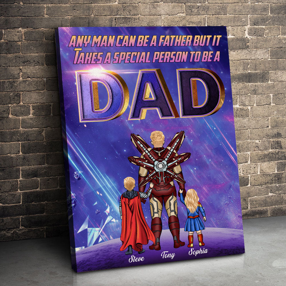 Personalized Canvas Print-Gift For Father -TT Any Man Can Be A Father 3OHPO240523 - Poster & Canvas - GoDuckee