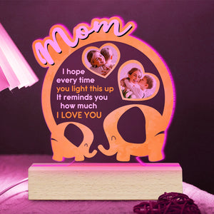 Personalized Gifts For Mom LED Light It Reminds You How Much I Love You - Led Night Light - GoDuckee