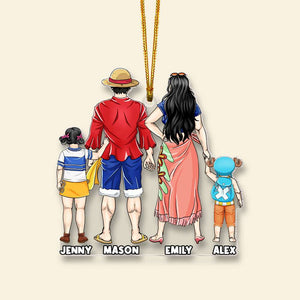 Personalized Gift For Family Christmas Ornament 04HUMH231124PA