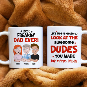 Best Freakin' Dad Ever Personalized Coffee Mug DR-WHM-03QHHN180423HH - Coffee Mug - GoDuckee