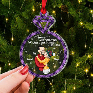 The Best Is Yet To Come, Couple Gift, Personalized Acrylic Ornament, Anniversary Couple Ornament, Christmas Gift - Ornament - GoDuckee