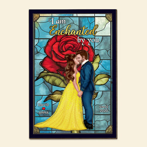Personalized Gifts For Couple Wood Sign I Am Enchanted By You 05HTPU060224PA - Wood Signs - GoDuckee