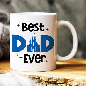 Best Dad Ever, Gift For Dad, Personalized Mug, Kid On Dad's Shoulder Mug, Father's Day Gift 02DNHN040523HH - Coffee Mug - GoDuckee