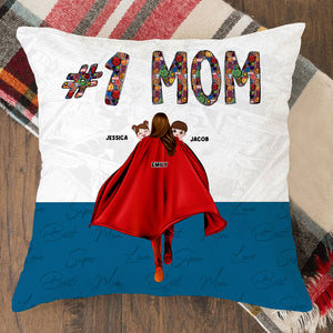 Personalized Gifts For Mom Pillow Number One Mom 03QHPU160224HH Mother's Day Gifts - Pillows - GoDuckee