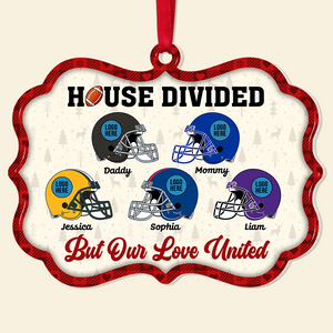 Personalized Gift For Family Christmas Ornament Football Helmet 05HUPU151024 - Ornament - GoDuckee