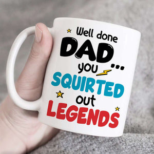 Well Done Dad, Gift For Dad, Personalized Mug, Super Sperm Kids Coffee Mug 04HUHN100423 - Coffee Mug - GoDuckee