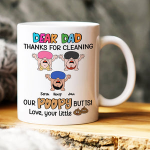 Dear Dad Thanks For Cleaning Personalized Coffee Mug - Coffee Mug - GoDuckee