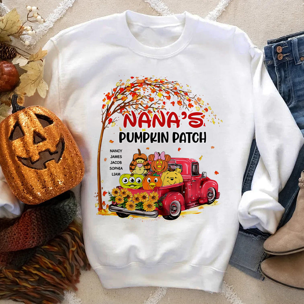 Personalized Gifts For Grandma Shirt 01xqpu080824 Halloween Pumpkin Patch - Shirts - GoDuckee