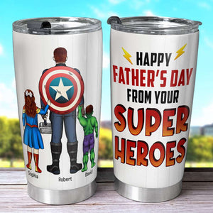 Happy Father's Day From Kids, Personalized Tumbler, Dear Best Dad Tumbler, Gift For Dad 10acqn220523tm - Tumbler Cup - GoDuckee